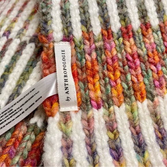 Anthropologie Scarf Avery Space-dyed Striped Winter Ski Resort - Picture 5 of 6